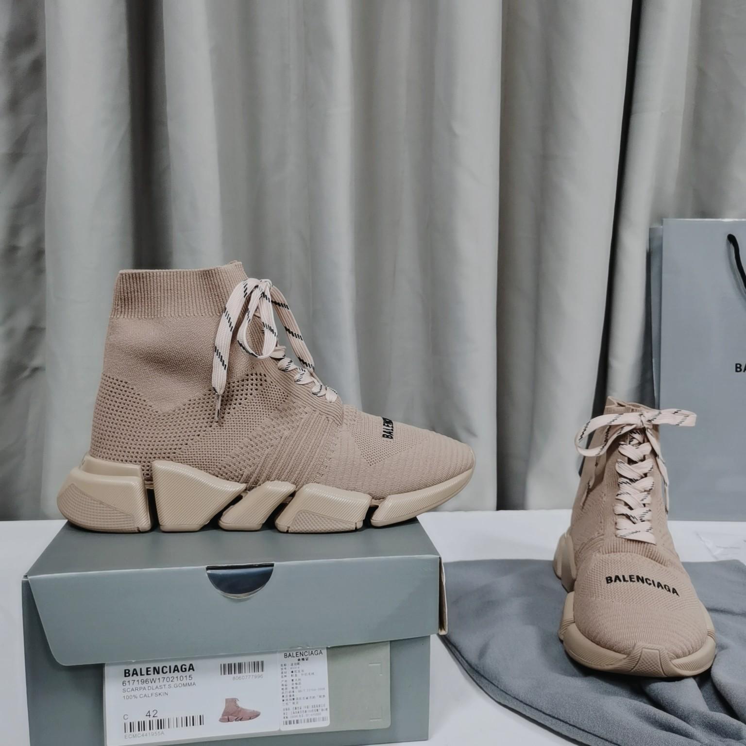 Balenciaga Speed 2.0 Lace Up Shoes - PerfectKickZ