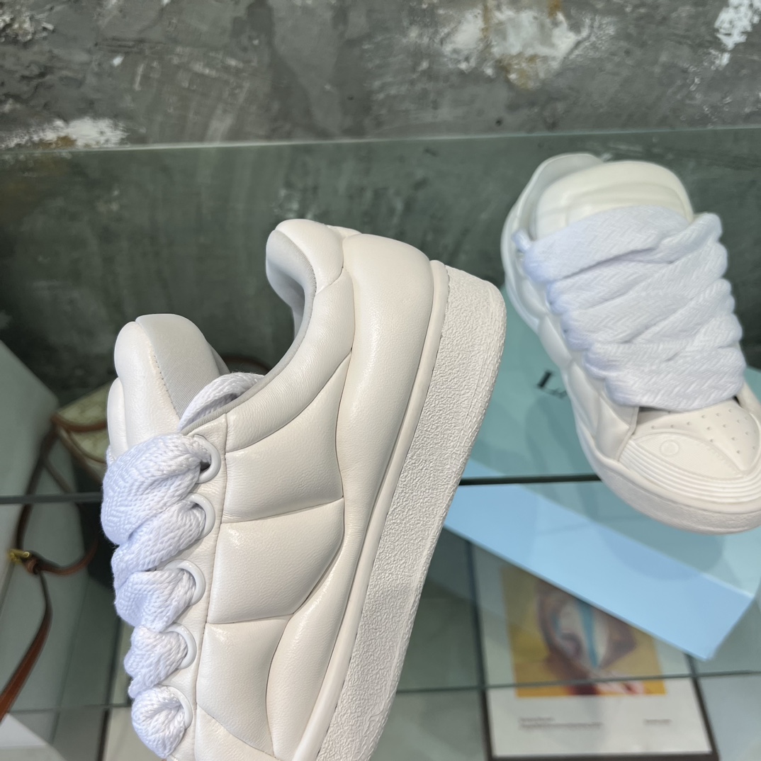 Lanvin Leather Curb XL Sneakers - PerfectKickZ