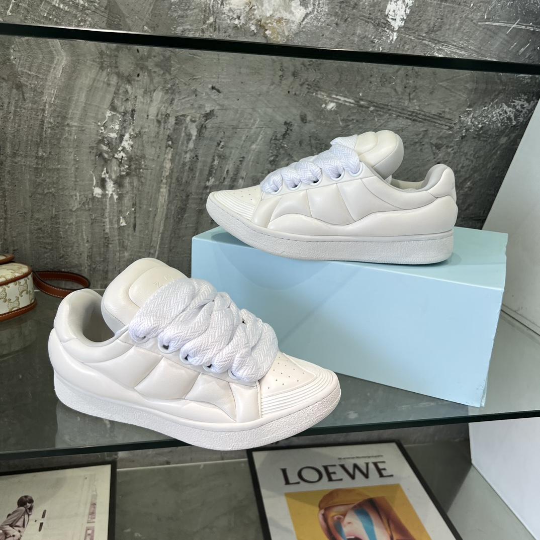 Lanvin Leather Curb XL Sneakers - PerfectKickZ