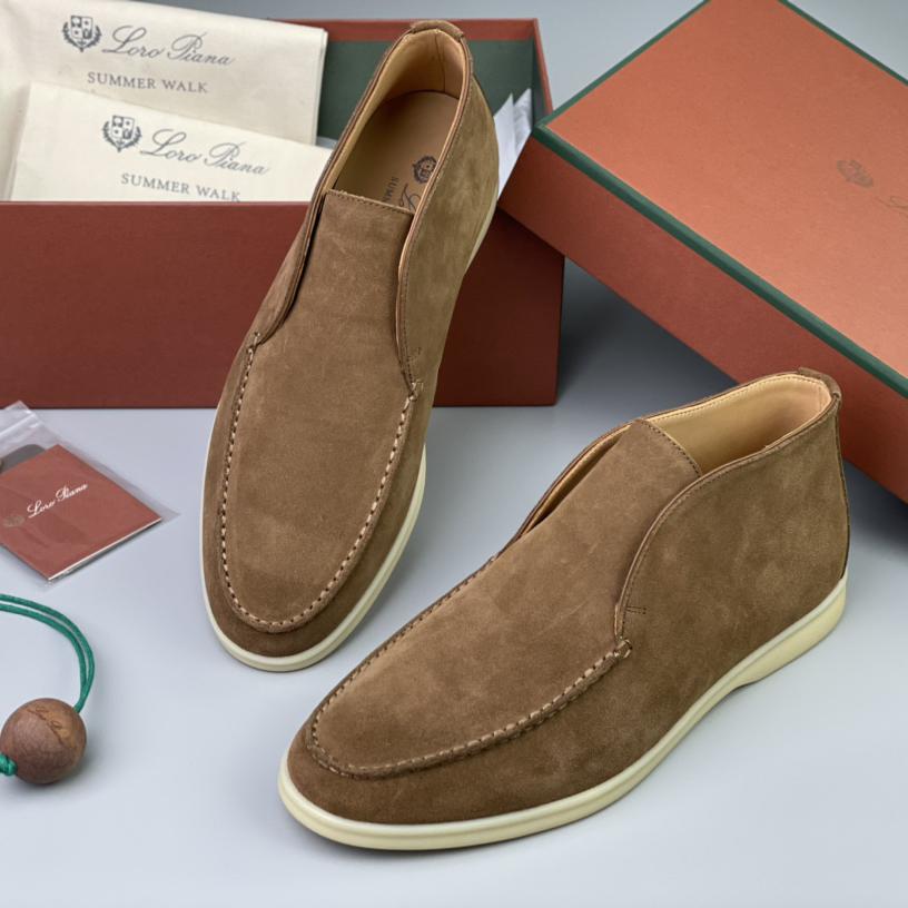 Loro Piana White Sole Summer Walk Loafers - PerfectKickZ