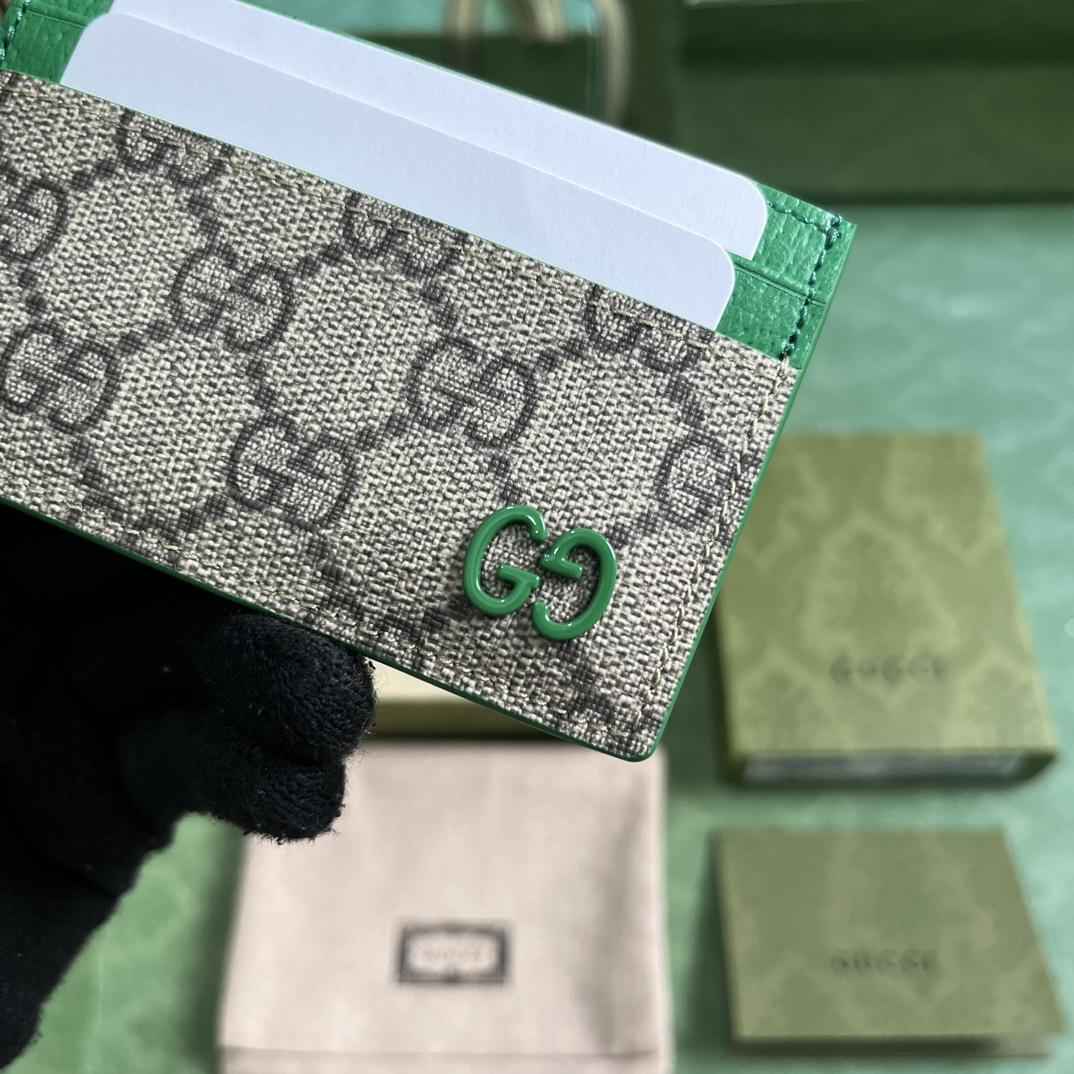 Gucci Card Case With GG Detail - PerfectKickZ