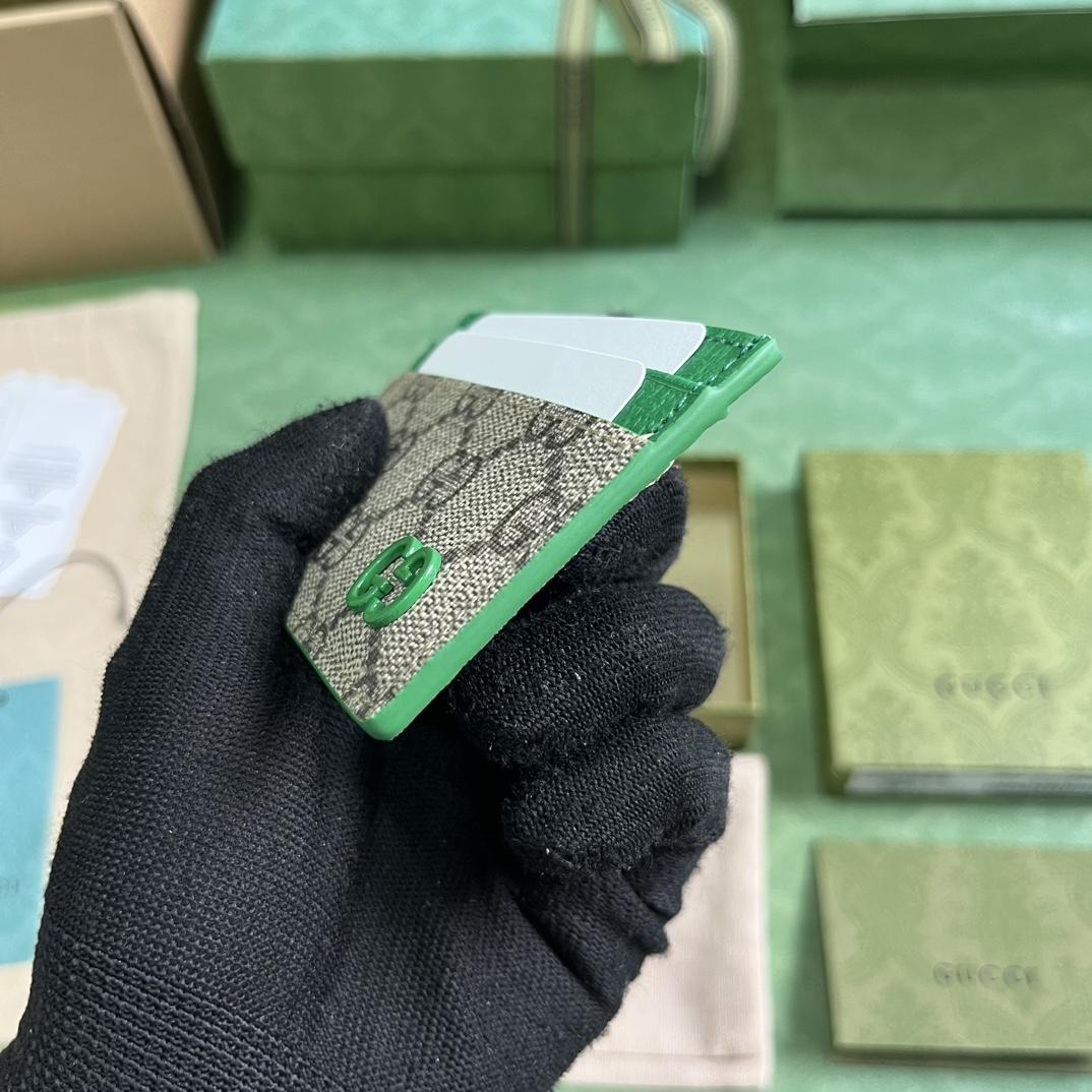 Gucci Card Case With GG Detail - PerfectKickZ