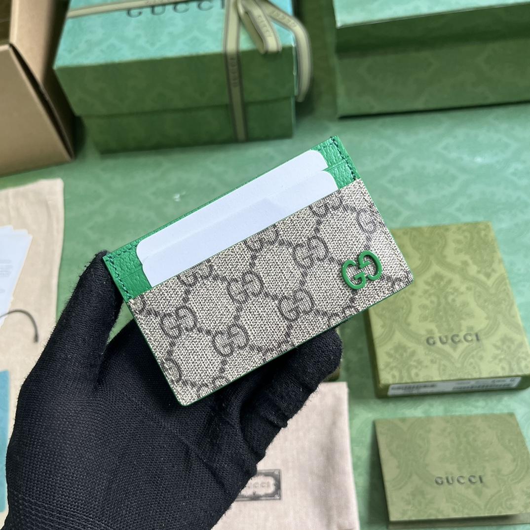 Gucci Card Case With GG Detail - PerfectKickZ