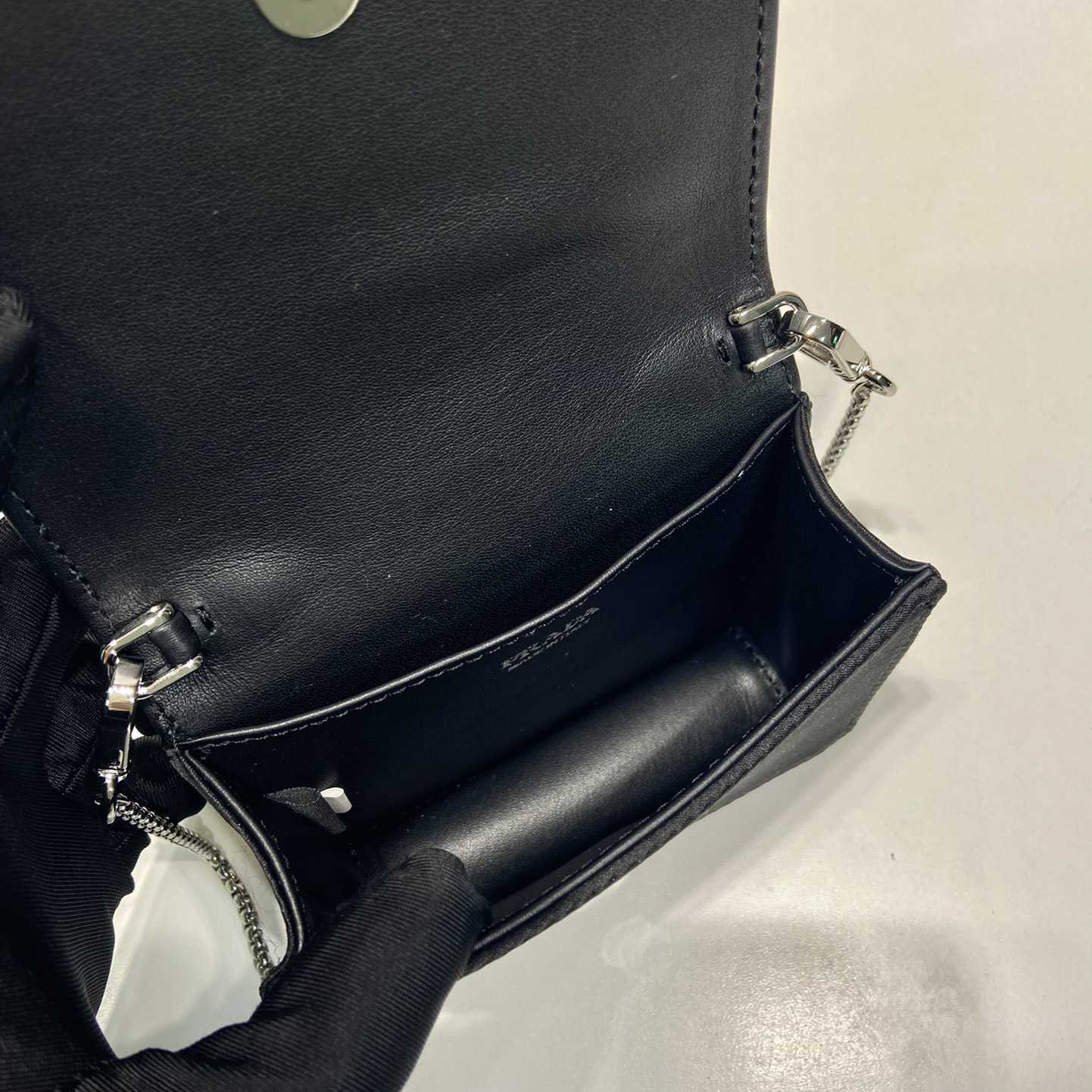 Prada Cardholder With Shoulder Strap And Crystals - PerfectKickZ