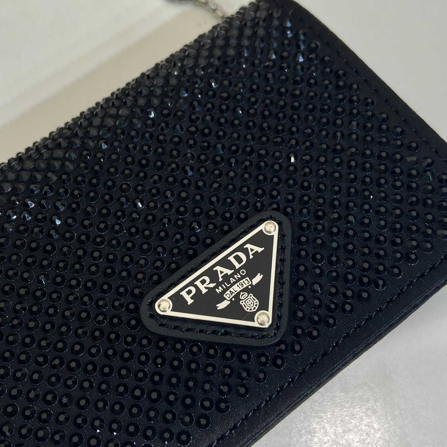 Prada Cardholder With Shoulder Strap And Crystals - PerfectKickZ