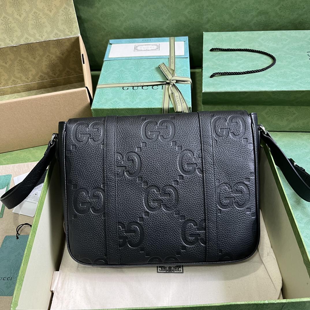 Gucci Jumbo GG Medium Messenger Bag (31x 24.5x 6cm) - PerfectKickZ