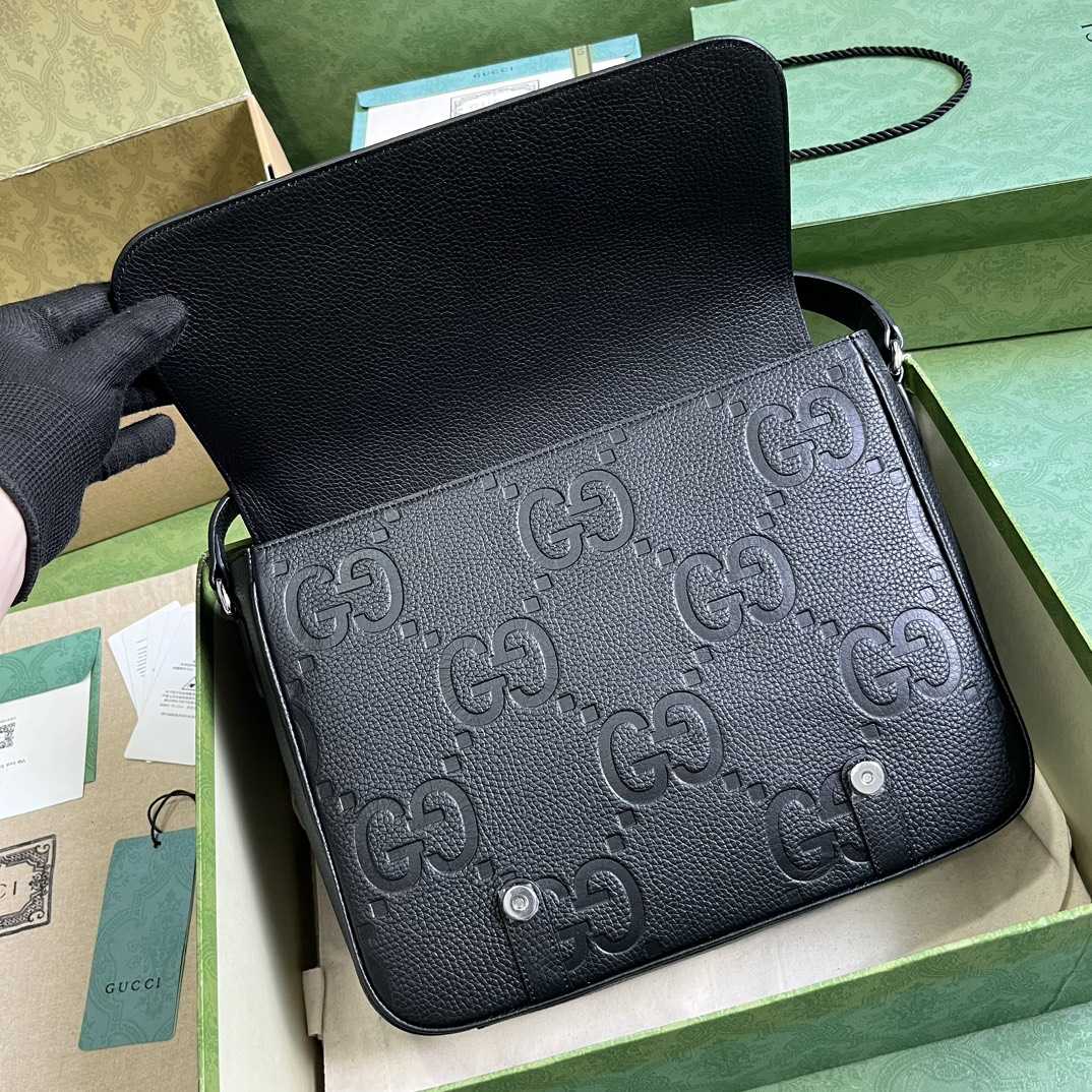 Gucci Jumbo GG Medium Messenger Bag (31x 24.5x 6cm) - PerfectKickZ