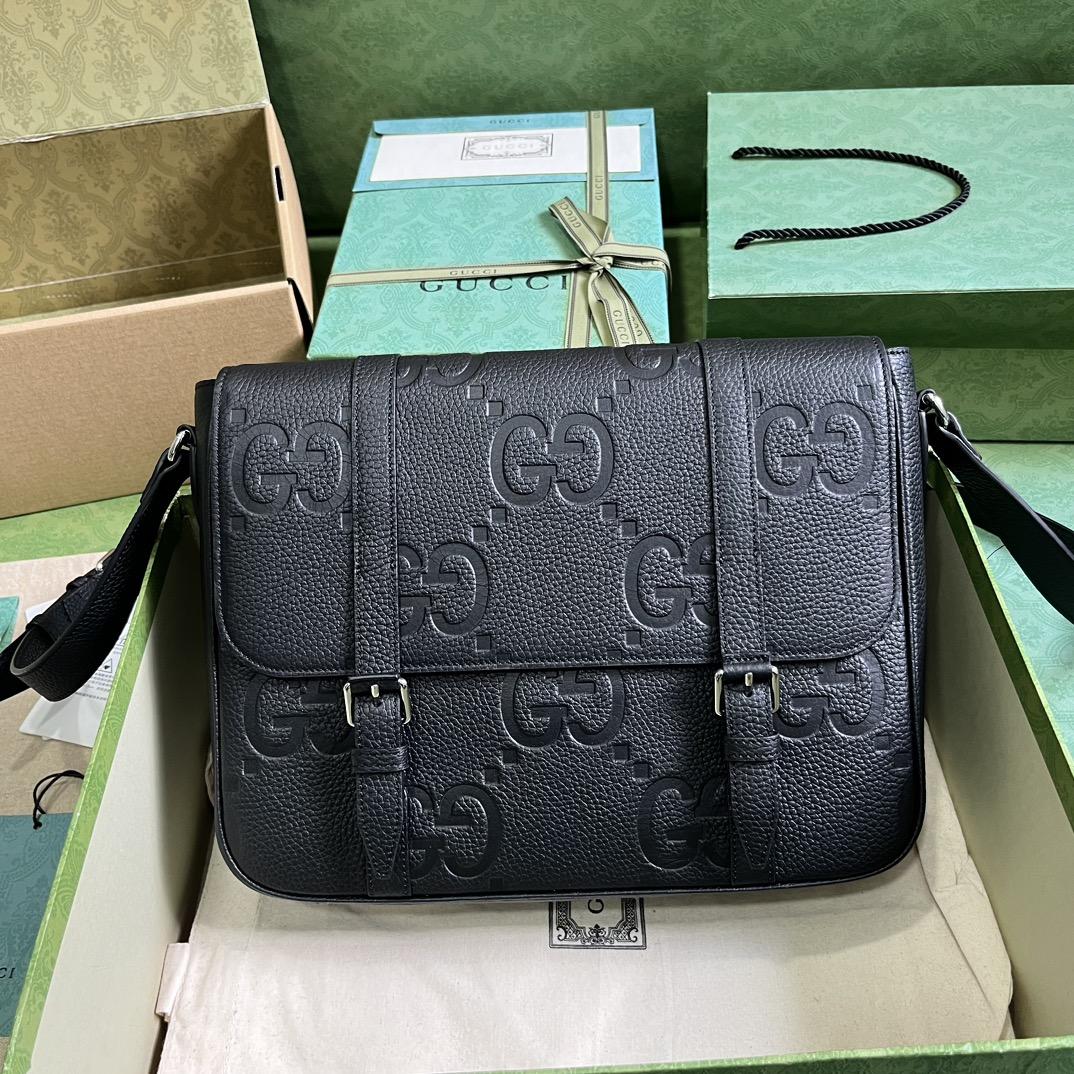 Gucci Jumbo GG Medium Messenger Bag (31x 24.5x 6cm) - PerfectKickZ