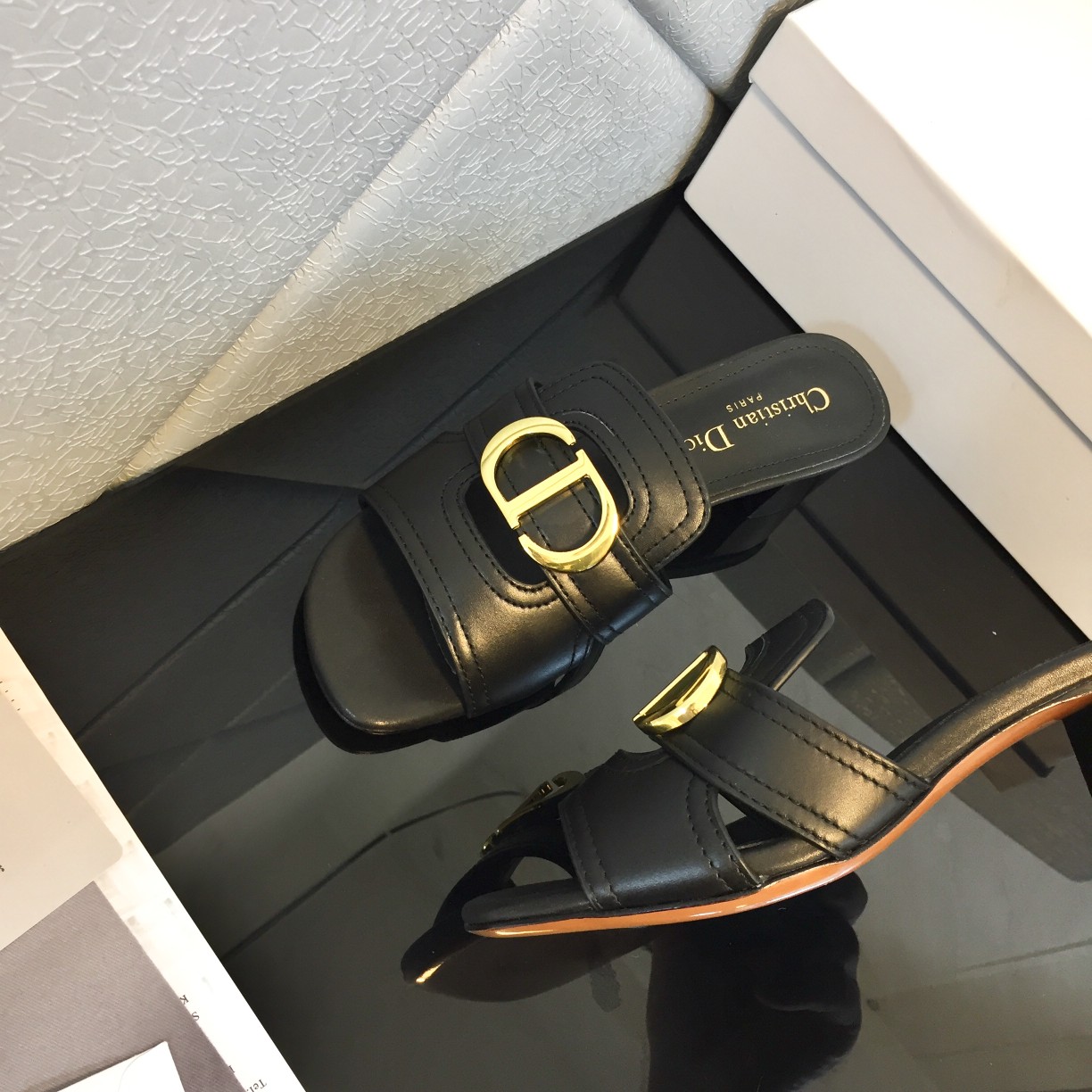 Dior 30 Montaigne Heeled Slide - PerfectKickZ