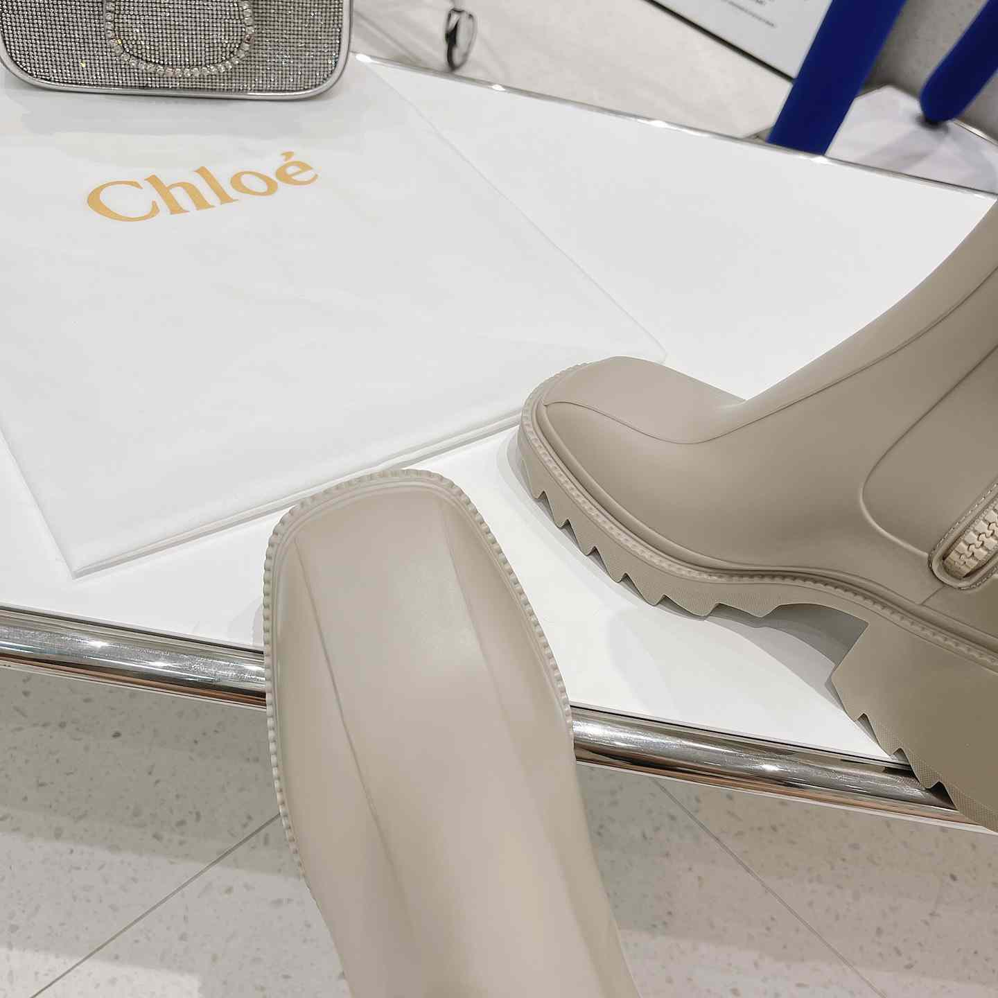 Chloe Debossed-logo Chunky Boots - PerfectKickZ