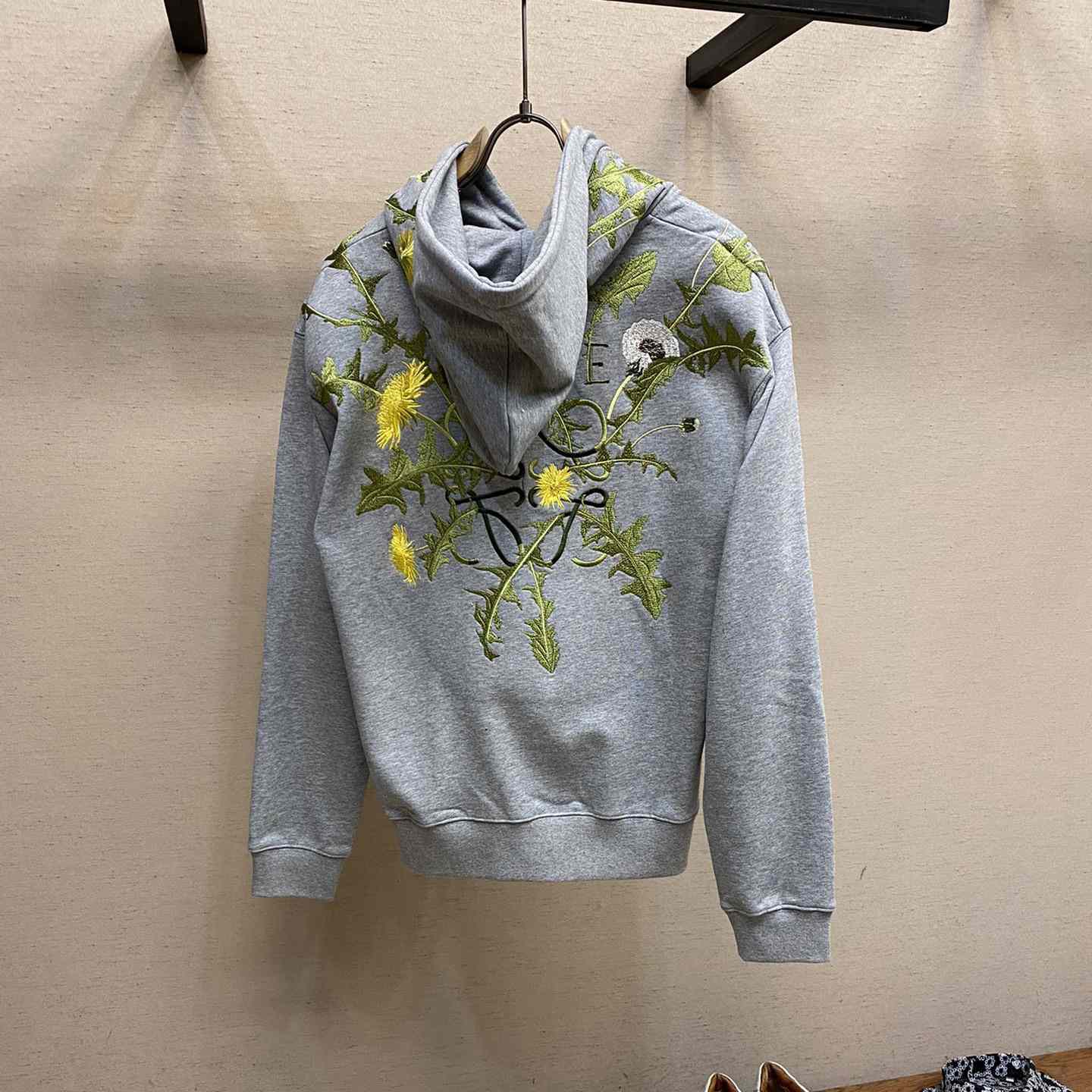 Loewe Anagram Flowers Hoodie In Cotton - PerfectKickZ