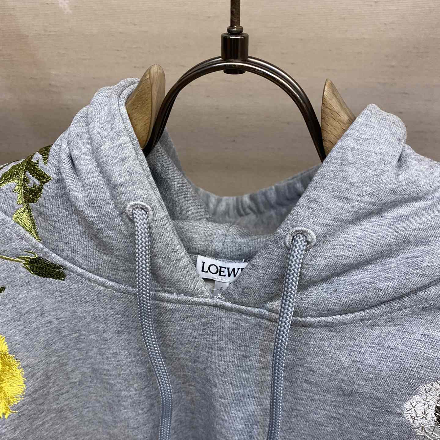 Loewe Anagram Flowers Hoodie In Cotton - PerfectKickZ