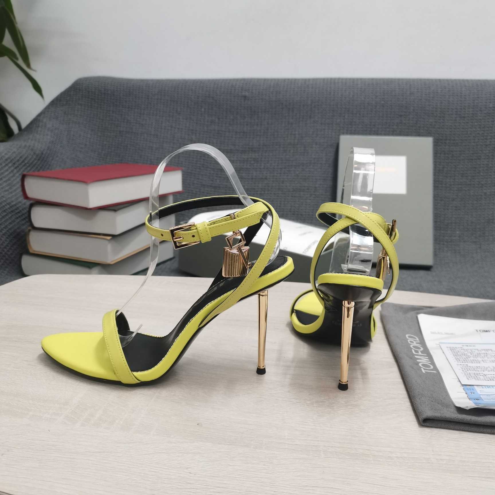 Tom Ford Naked 105mm Leather Sandals - PerfectKickZ