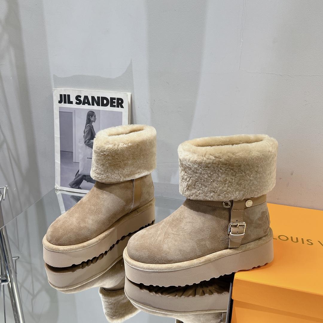 Louis Vuitton Aspen Platform Ankle Boot   - PerfectKickZ
