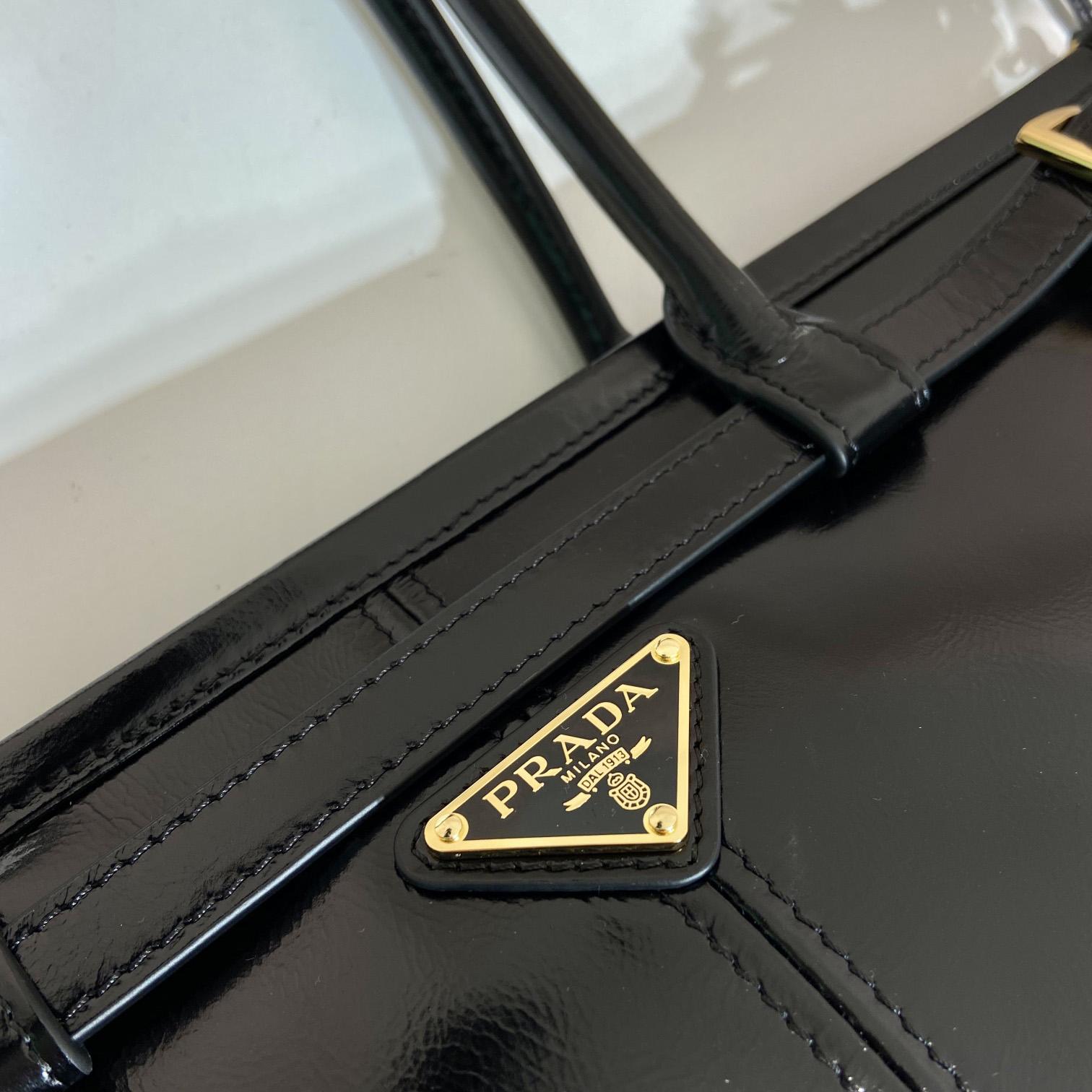 Prada Large Leather Handbag - PerfectKickZ