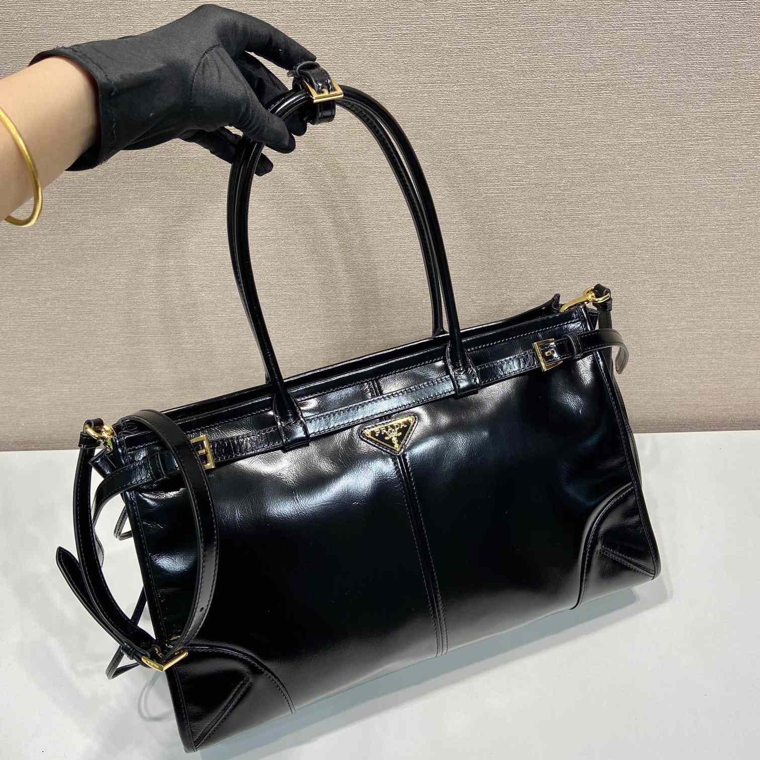 Prada Large Leather Handbag - PerfectKickZ