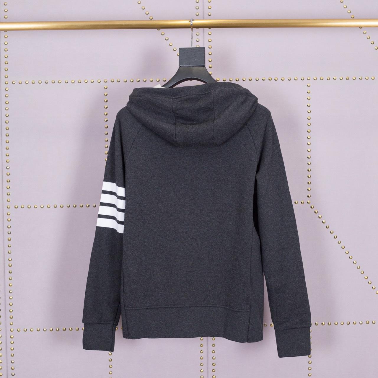 Thom Browne 4-Bar Zip-Up Cotton Hoodie - PerfectKickZ