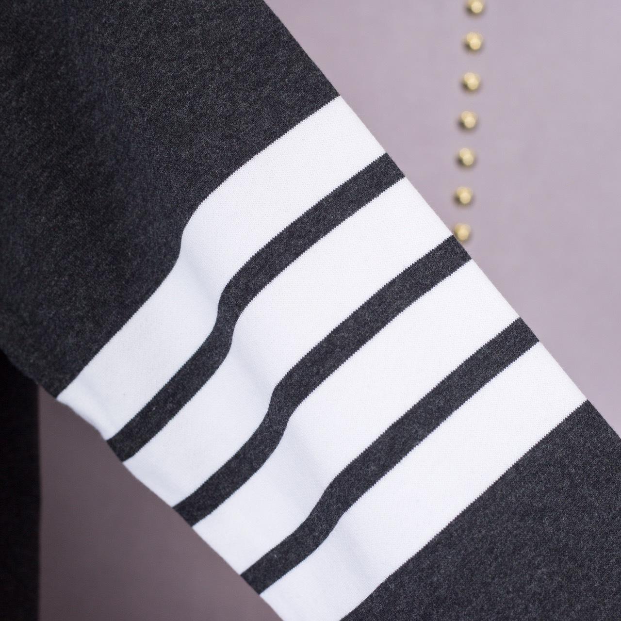 Thom Browne 4-Bar Zip-Up Cotton Hoodie - PerfectKickZ