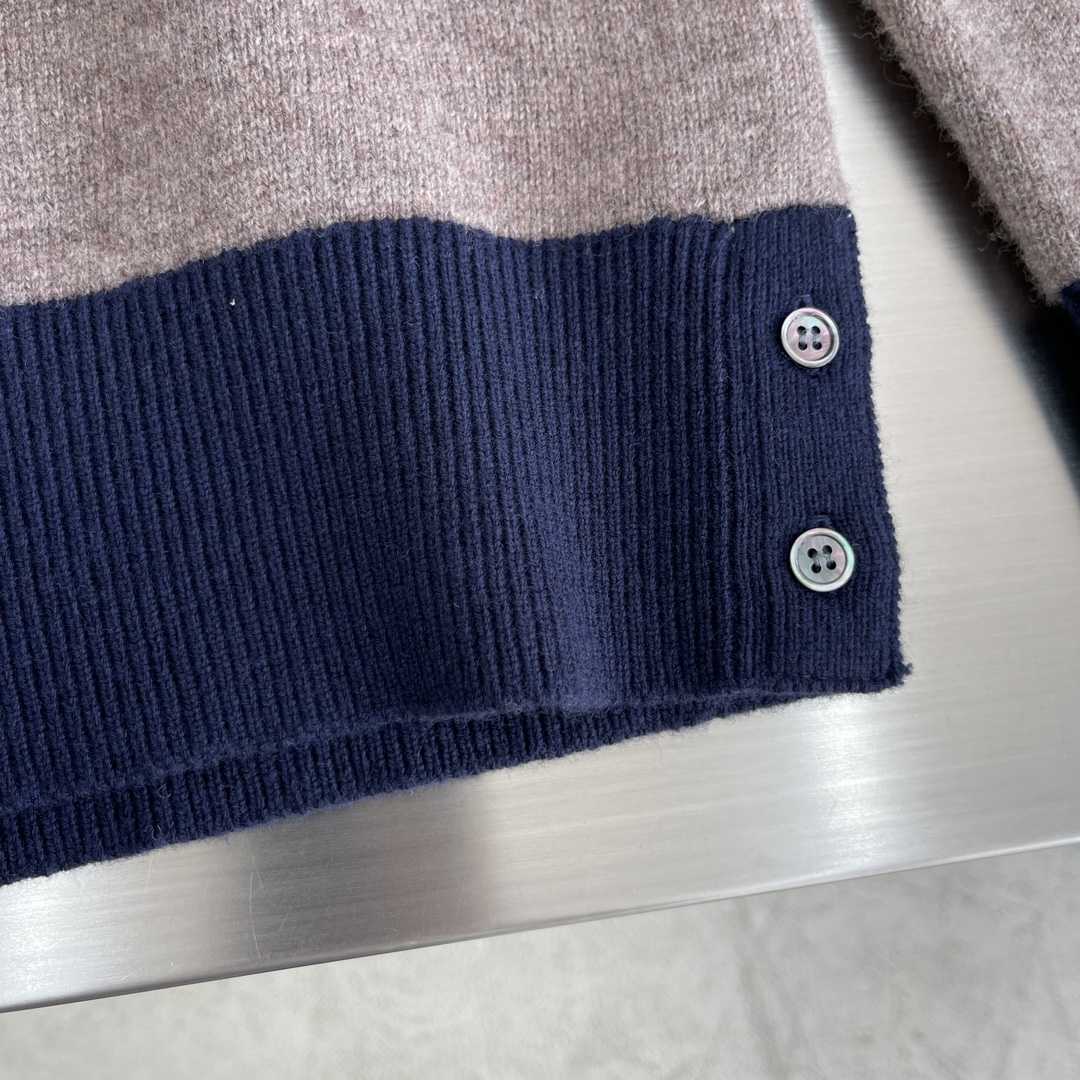 Thom Browne Shetland Wool Raglan 4-bar Crew Neck Pullover - PerfectKickZ