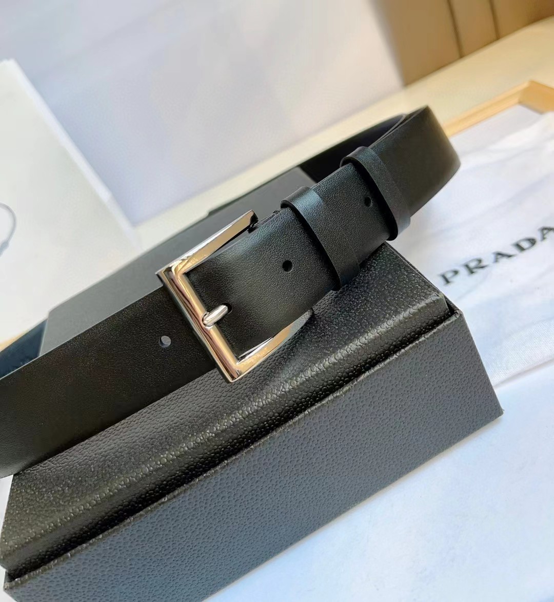 Prada Leather Belt - PerfectKickZ
