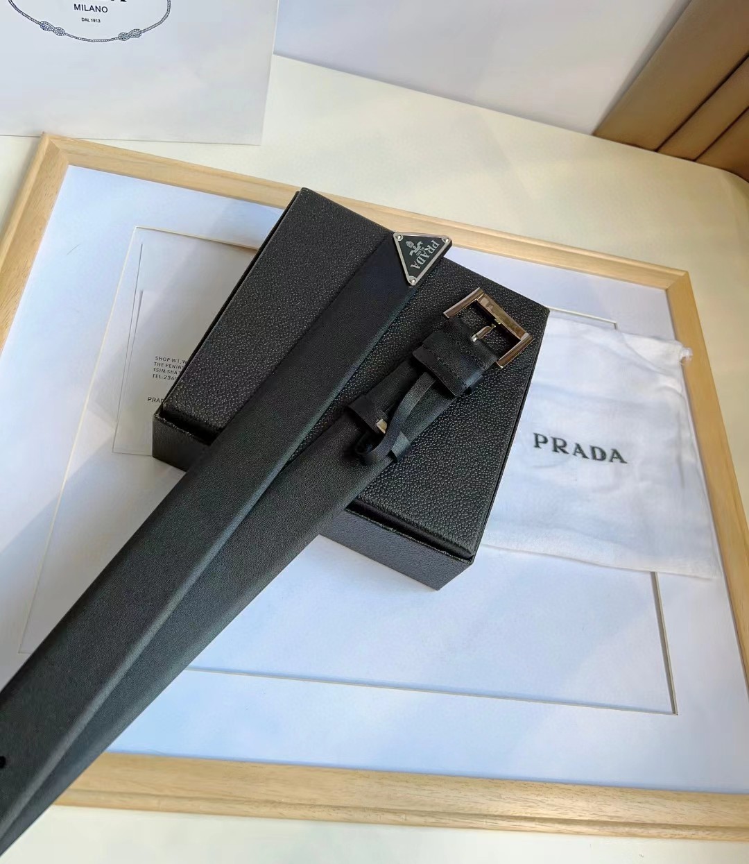 Prada Leather Belt - PerfectKickZ