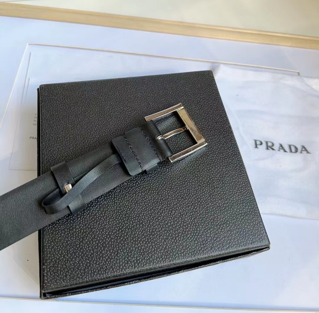 Prada Leather Belt - PerfectKickZ