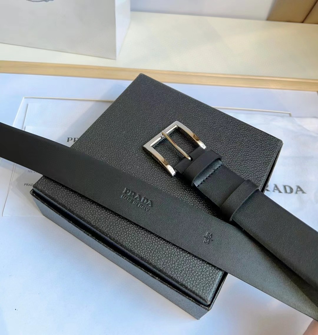 Prada Leather Belt - PerfectKickZ