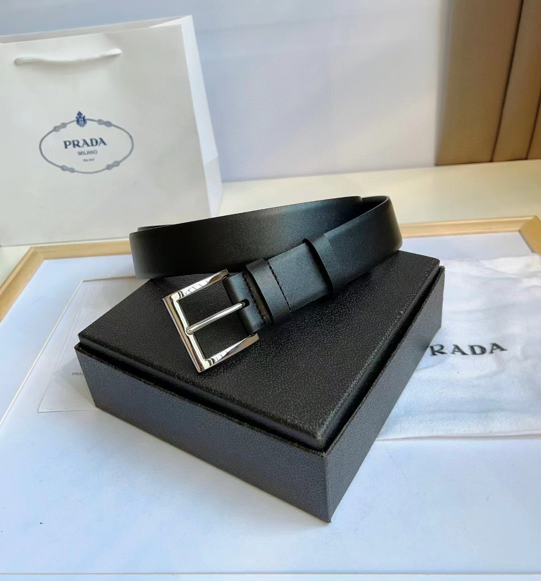 Prada Leather Belt - PerfectKickZ