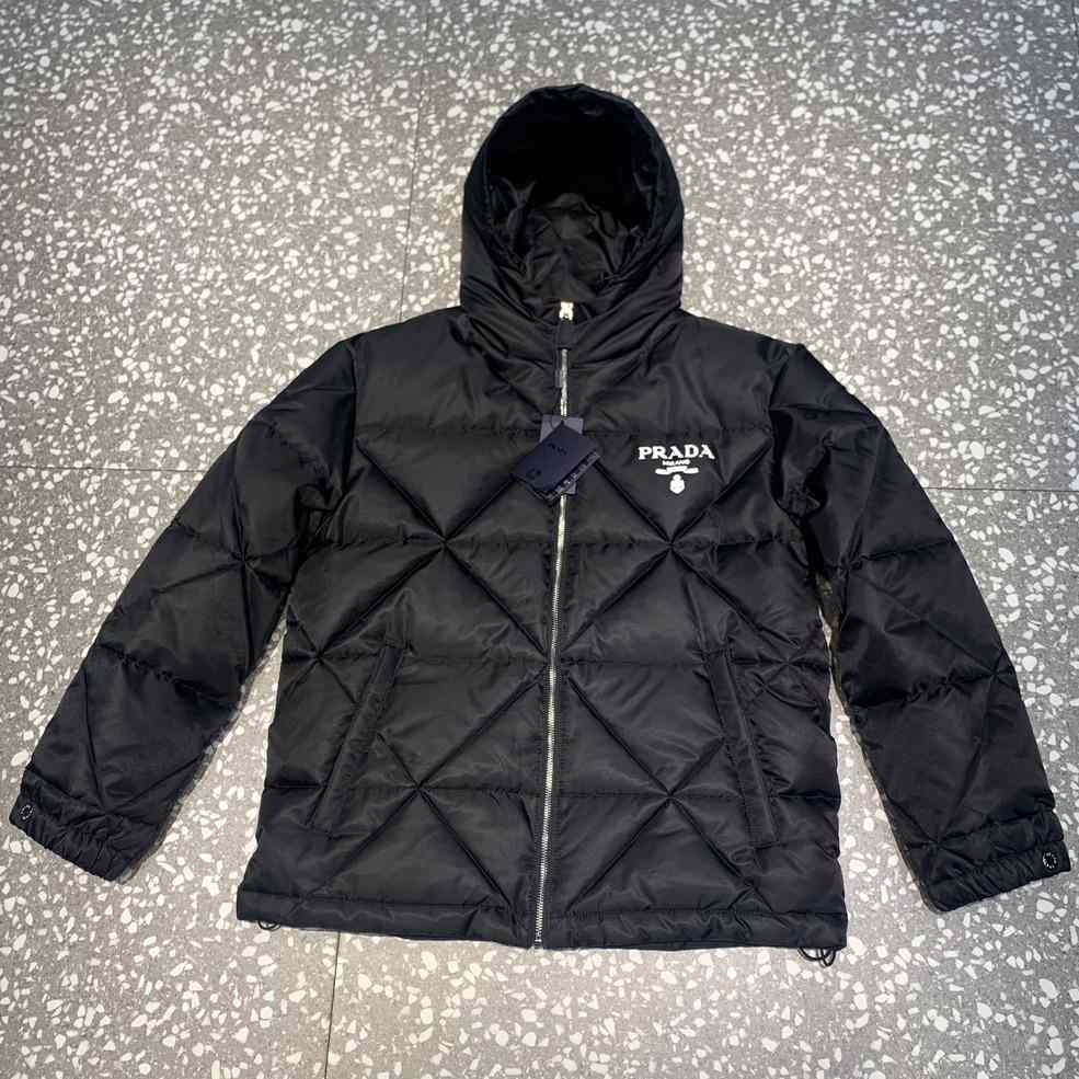 Prada Cropped Re-Nylon Down Jacket - PerfectKickZ
