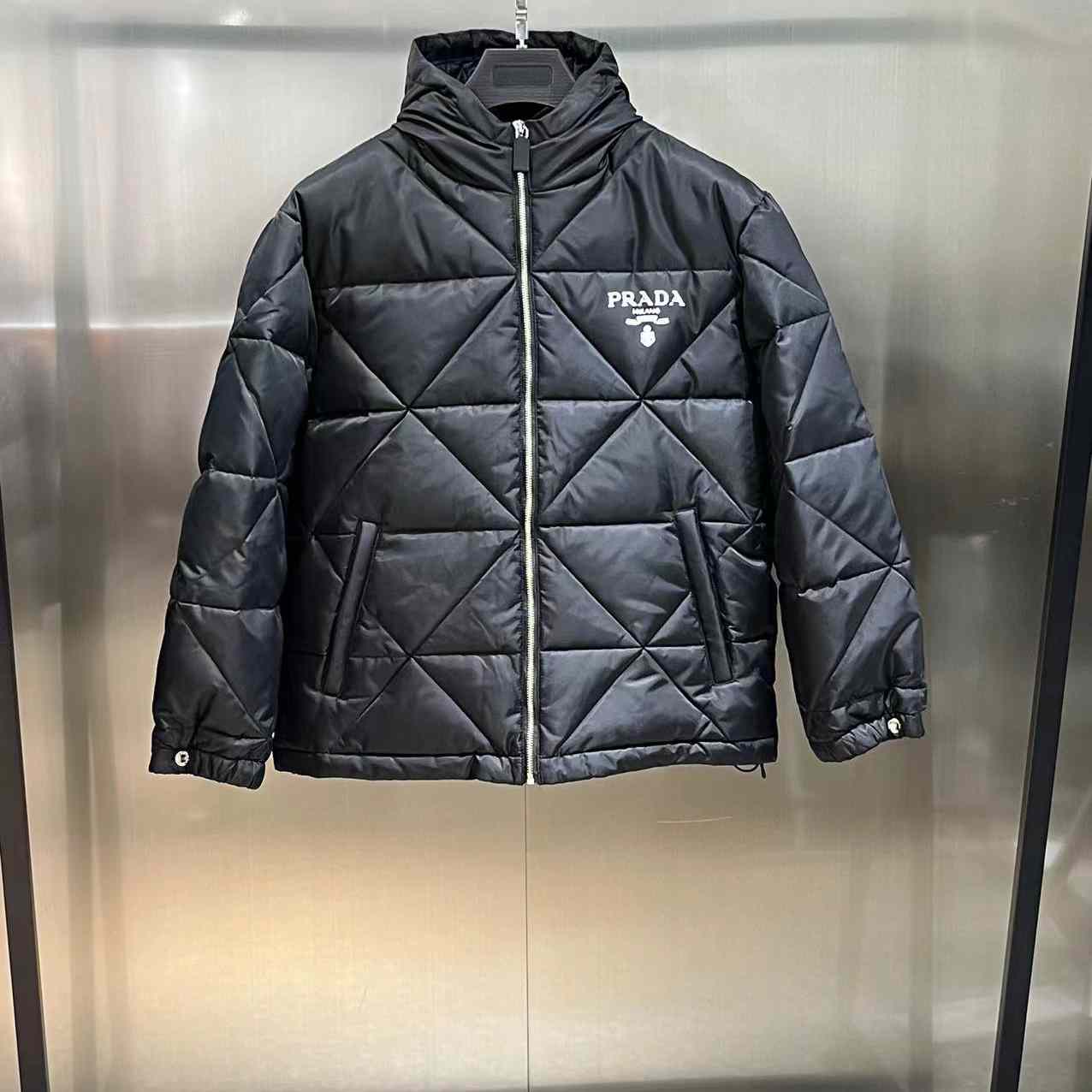 Prada Cropped Re-Nylon Down Jacket - PerfectKickZ