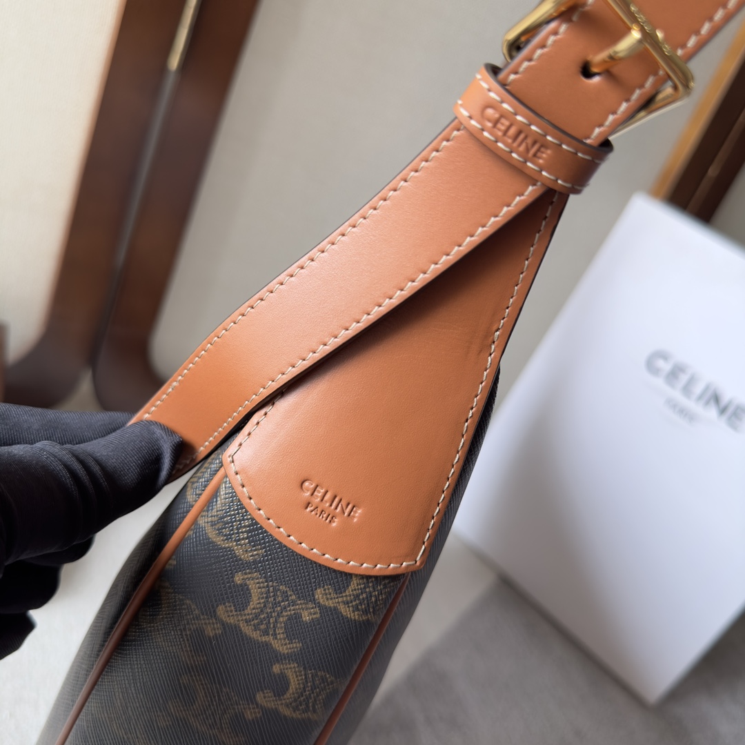 Celine Heloise Bag In Triomphe Canvas And Calfskin - PerfectKickZ