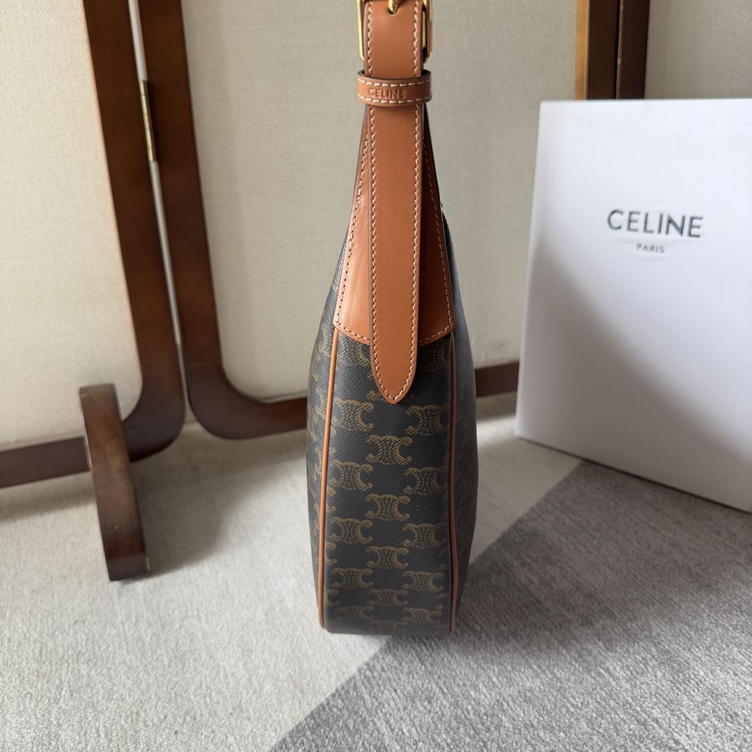 Celine Heloise Bag In Triomphe Canvas And Calfskin - PerfectKickZ