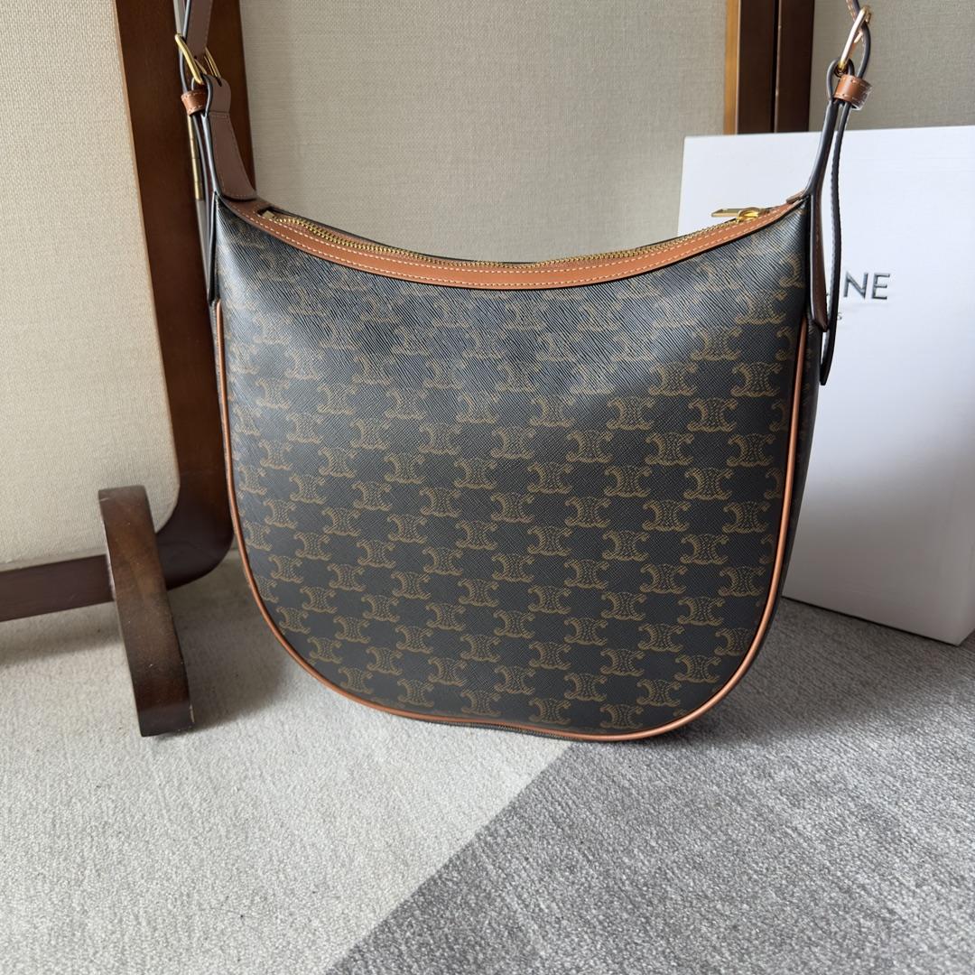 Celine Heloise Bag In Triomphe Canvas And Calfskin - PerfectKickZ