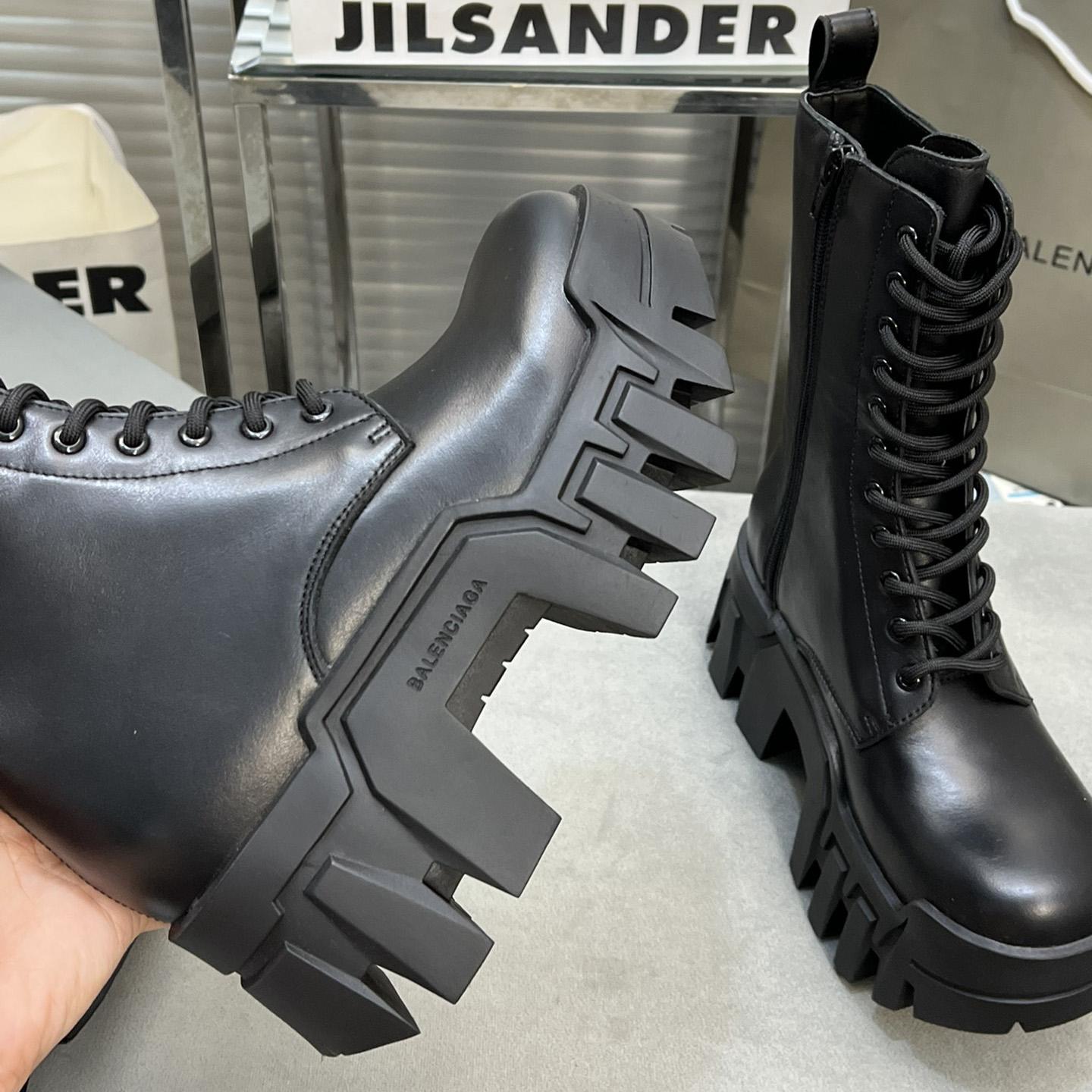 Balenciaga Bulldozer Lace-Up Boot In Black - PerfectKickZ
