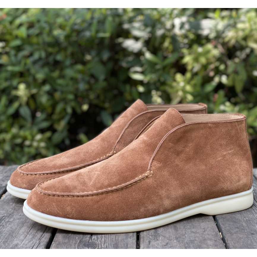 Loro Piana White Sole Summer Walk Loafers - PerfectKickZ