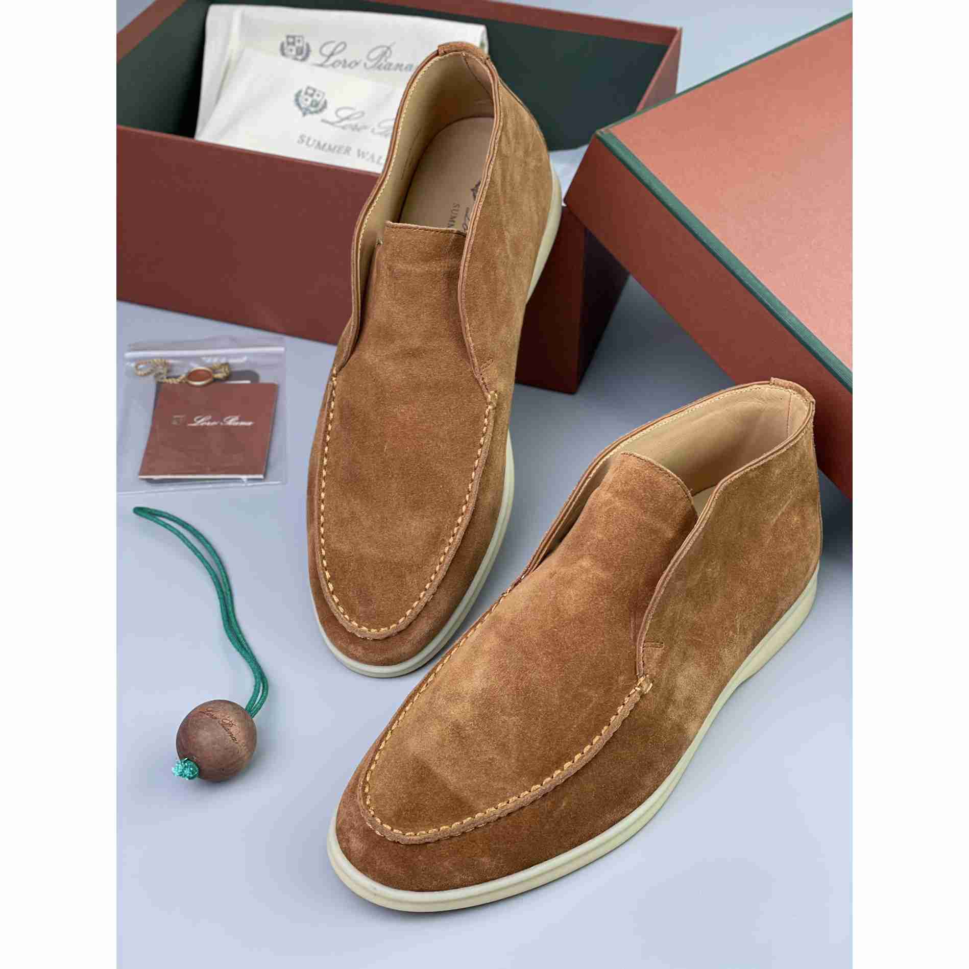 Loro Piana White Sole Summer Walk Loafers - PerfectKickZ