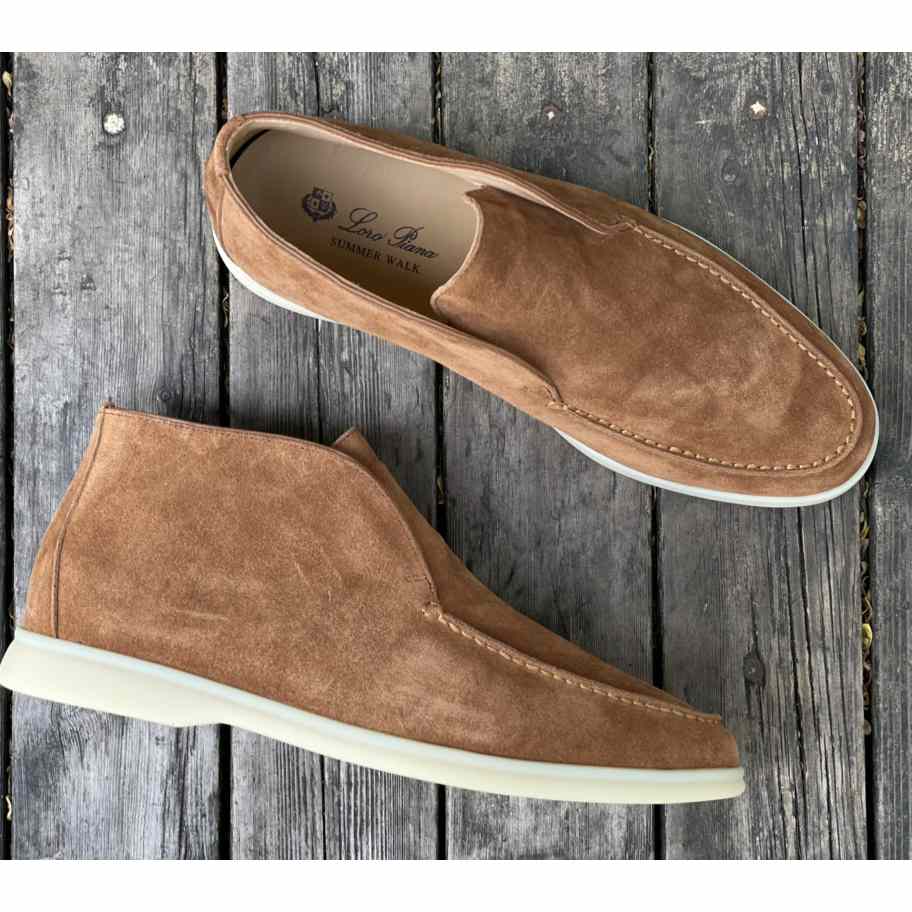 Loro Piana White Sole Summer Walk Loafers - PerfectKickZ