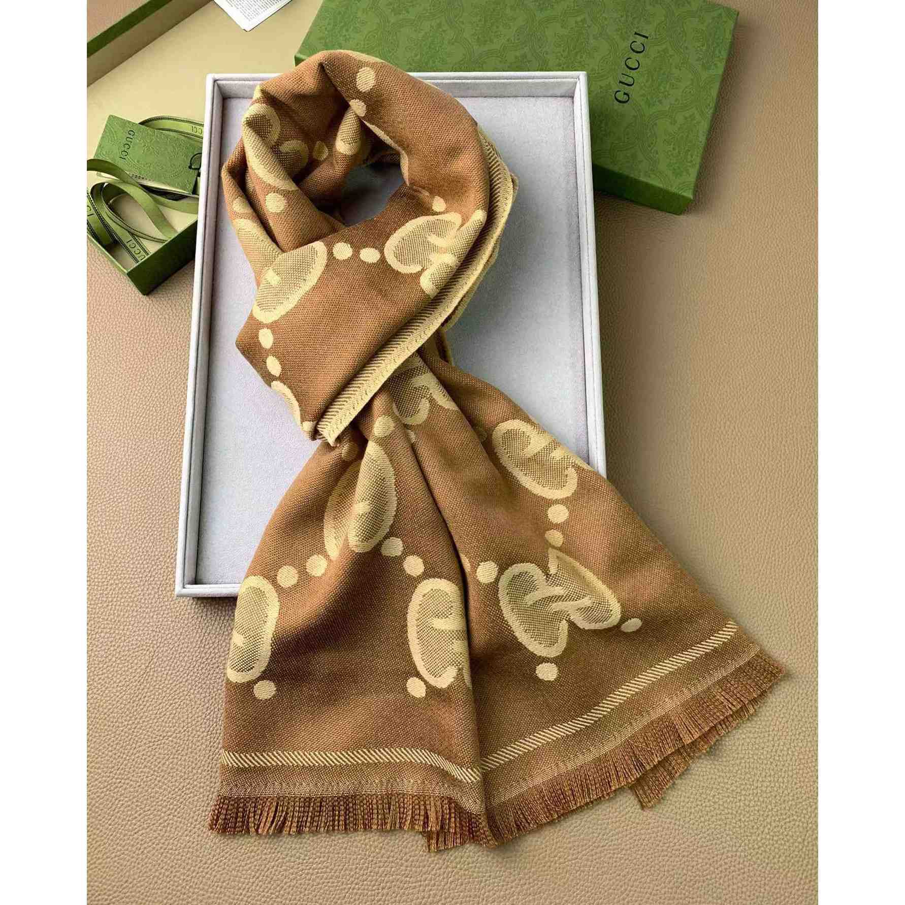 Gucci GG Pattern Scarf - PerfectKickZ