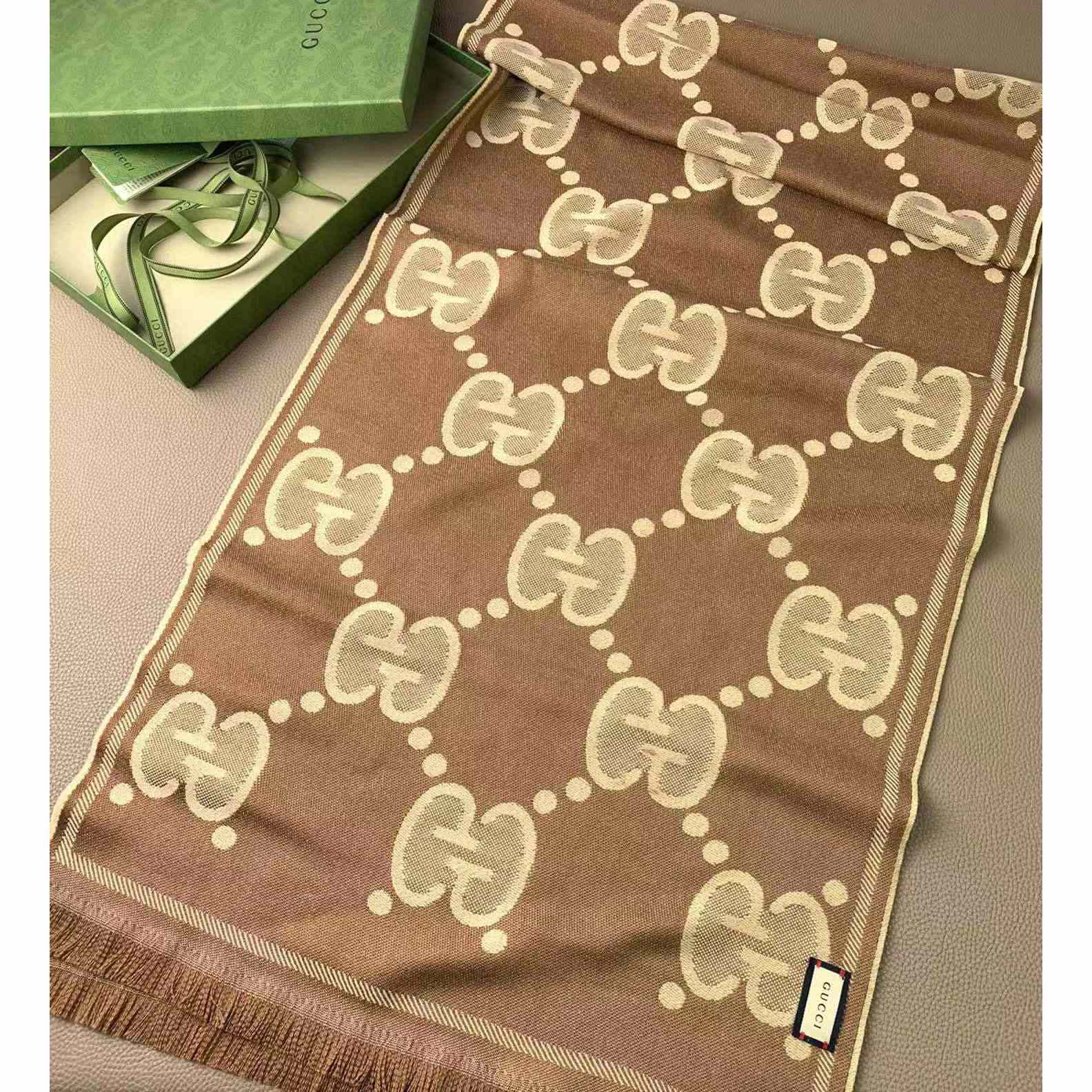 Gucci GG Pattern Scarf - PerfectKickZ