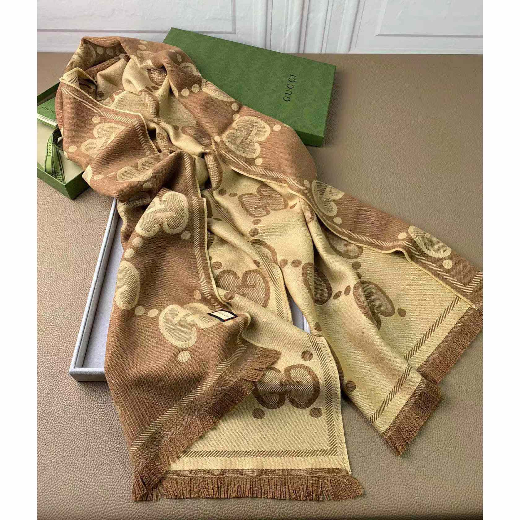 Gucci GG Pattern Scarf - PerfectKickZ