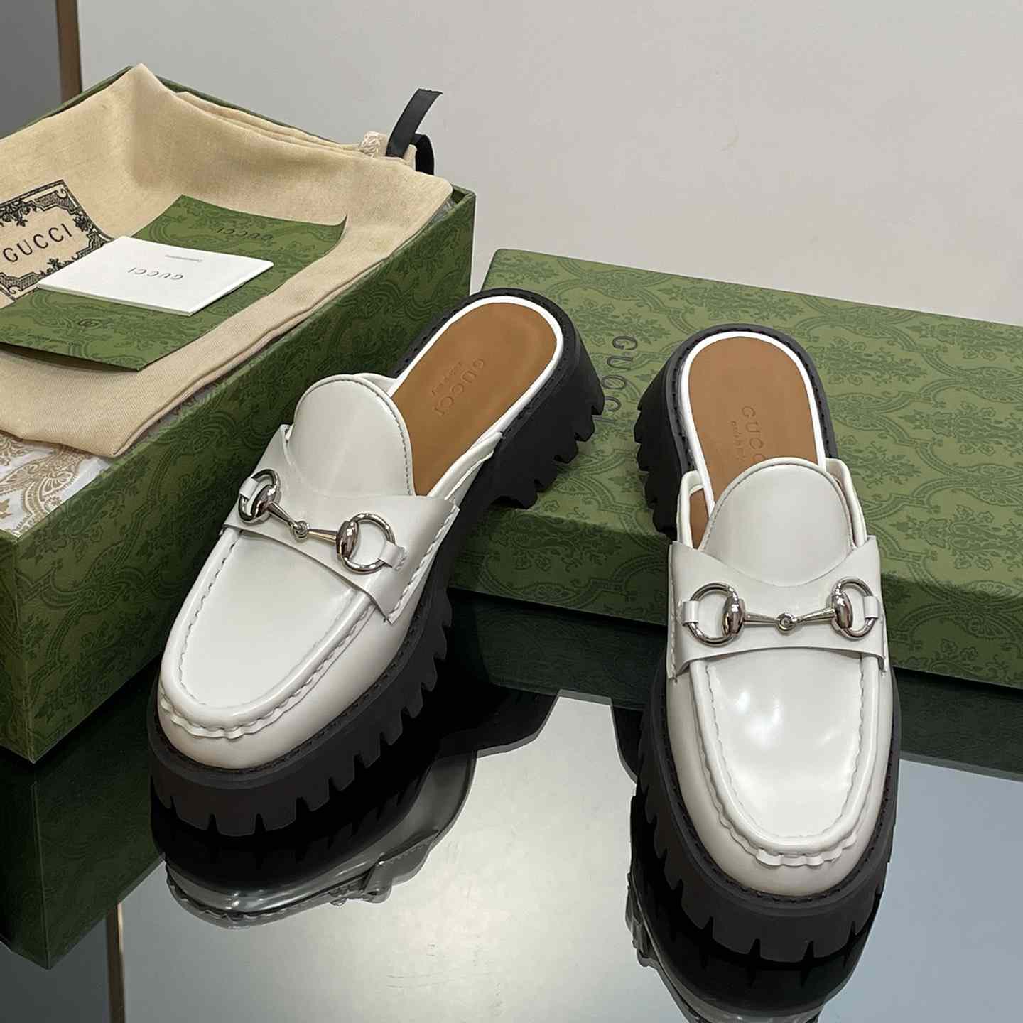Gucci Women's Mule With Horsebit - PerfectKickZ