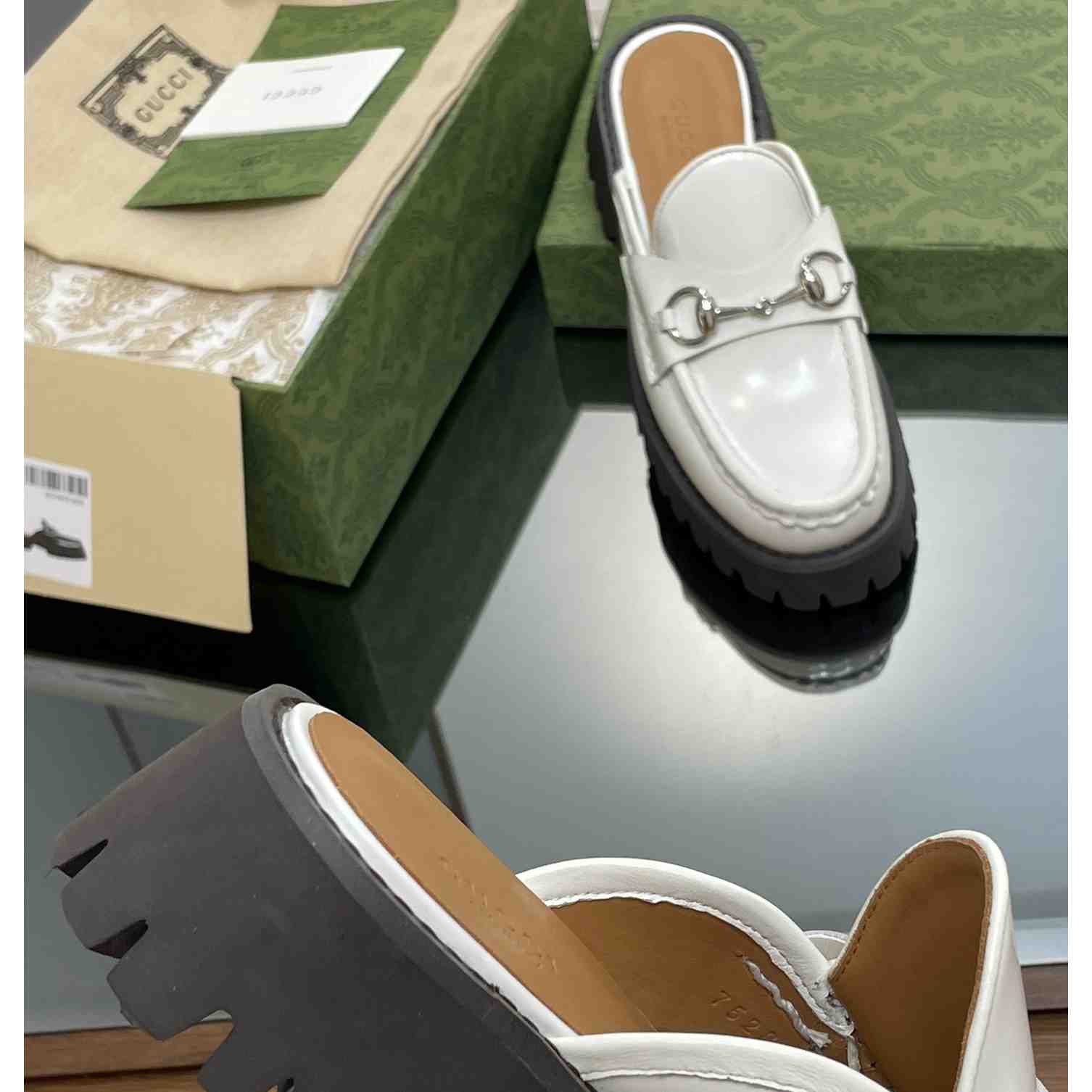 Gucci Women's Mule With Horsebit - PerfectKickZ