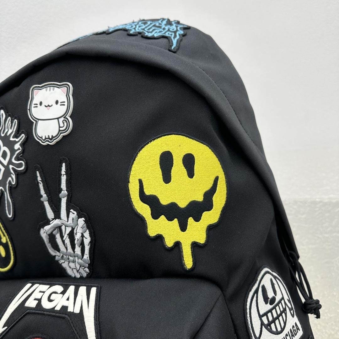 Balenciaga Gamer Patch Backpack In Black (39-14-50cm) - PerfectKickZ