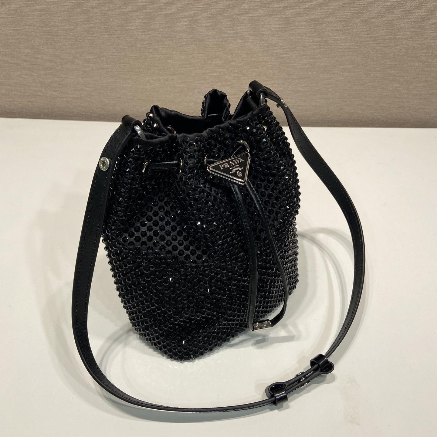 Prada Satin Mini-Bag With Crystals(16-21-10cm) - PerfectKickZ