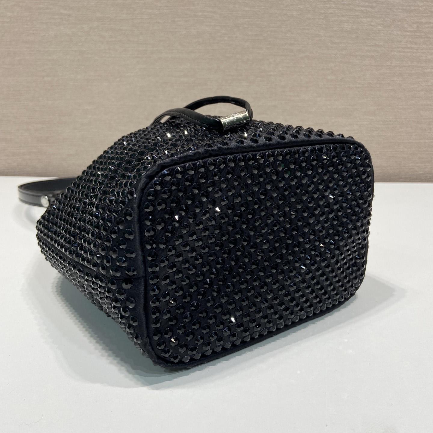 Prada Satin Mini-Bag With Crystals(16-21-10cm) - PerfectKickZ
