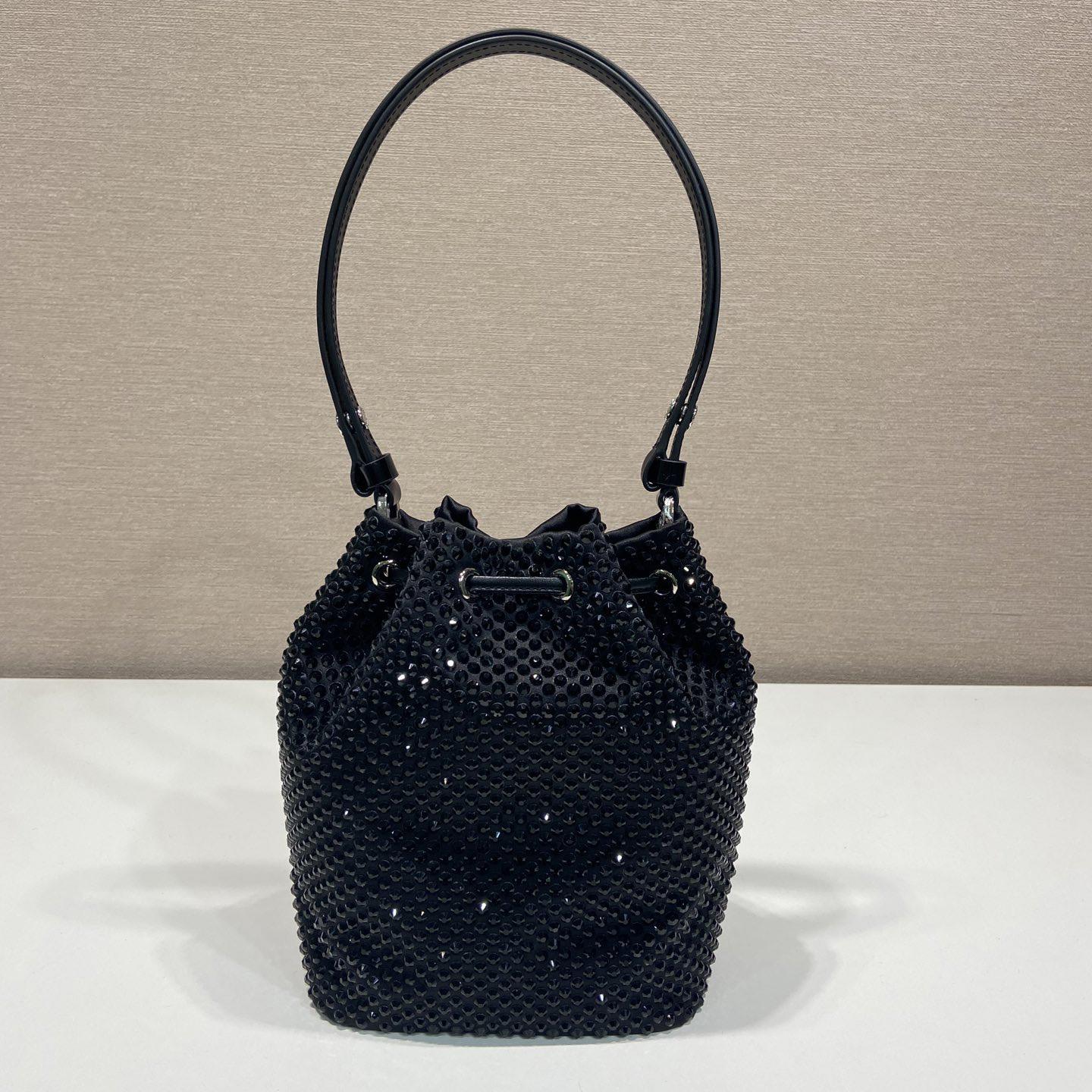 Prada Satin Mini-Bag With Crystals(16-21-10cm) - PerfectKickZ
