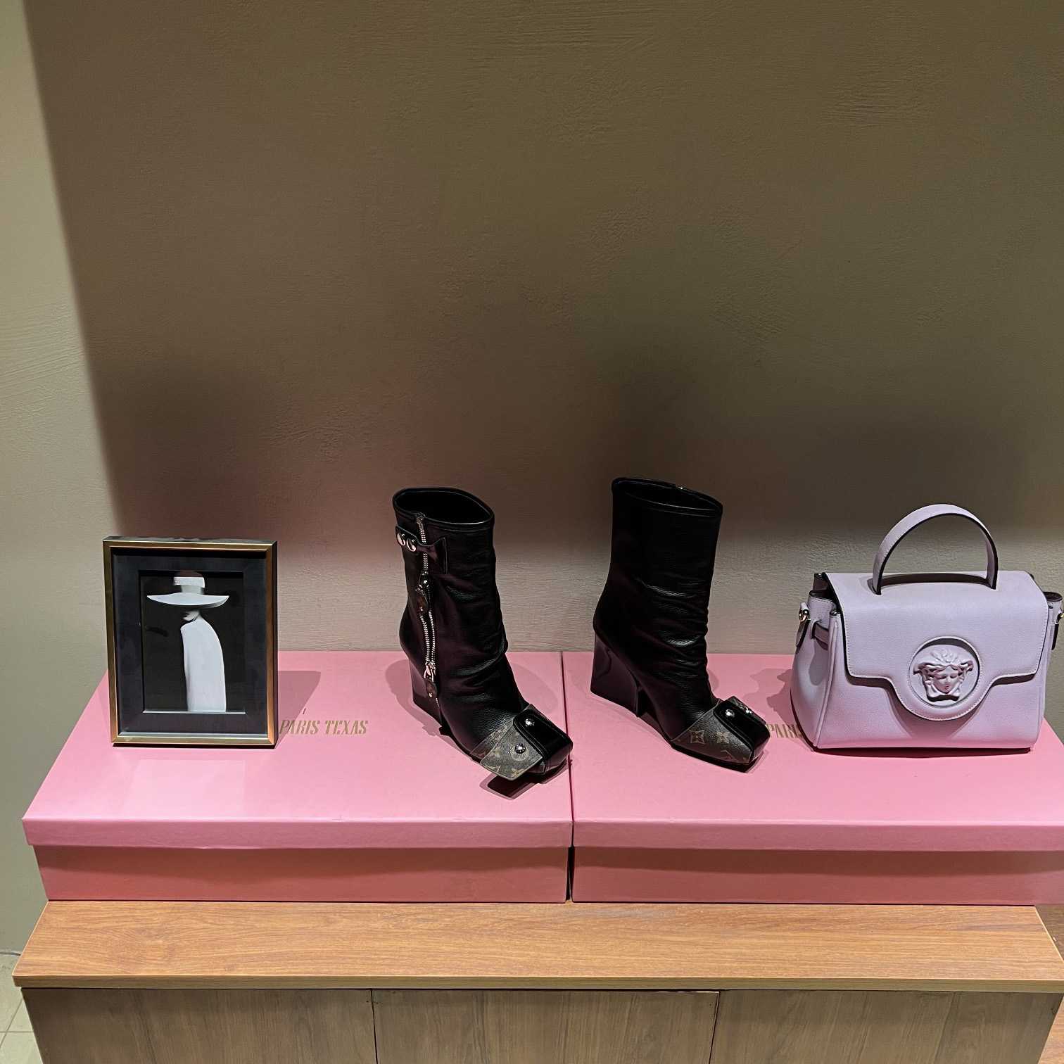Louis Vuitton Patti Wedge Half Boot - PerfectKickZ