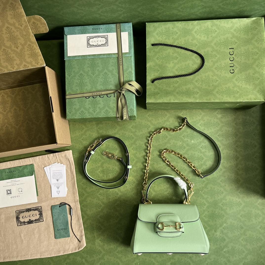 Gucci Horsebit 1955 Mini Top Handle Bag(22x16x10.5cm) - PerfectKickZ