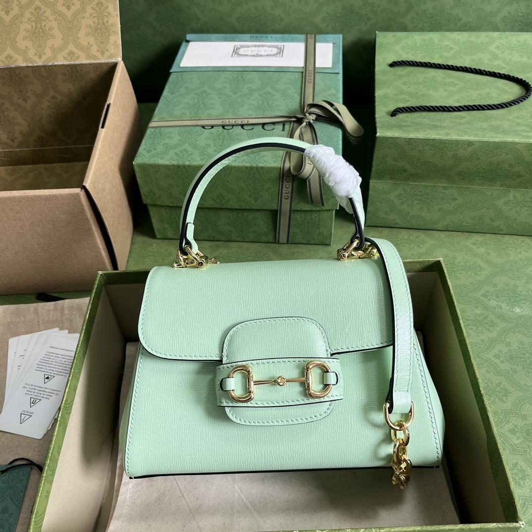 Gucci Horsebit 1955 Mini Top Handle Bag(22x16x10.5cm) - PerfectKickZ