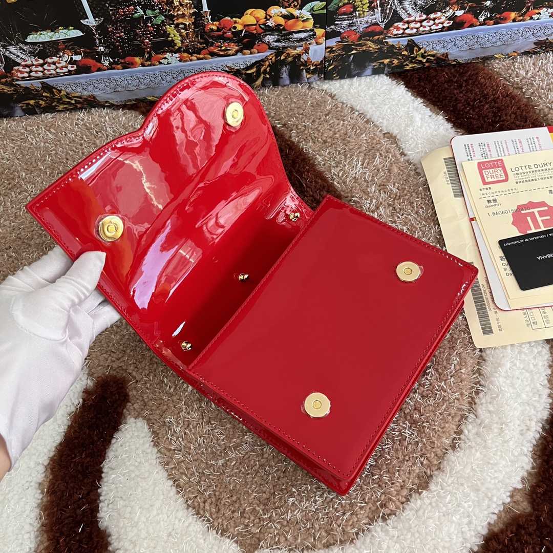 Dolce & Gabbana DG Logo Leather Crossbody Bag    (16*20*5.5cm) - PerfectKickZ